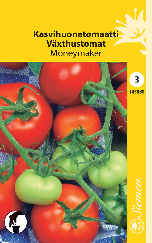 Tomaatti, kasvihuone-, M. siemen 143660 - Pinsiön taimiston tuoteluettelo