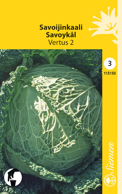 Kaali,savoijin-, Vertus 2 siemen 115150 - Pinsiön taimiston tuoteluettelo